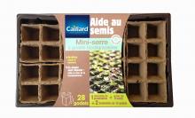 Godets MINI-SERRE 28 GODETS 5x5 CARRES BIODEGRADABLES